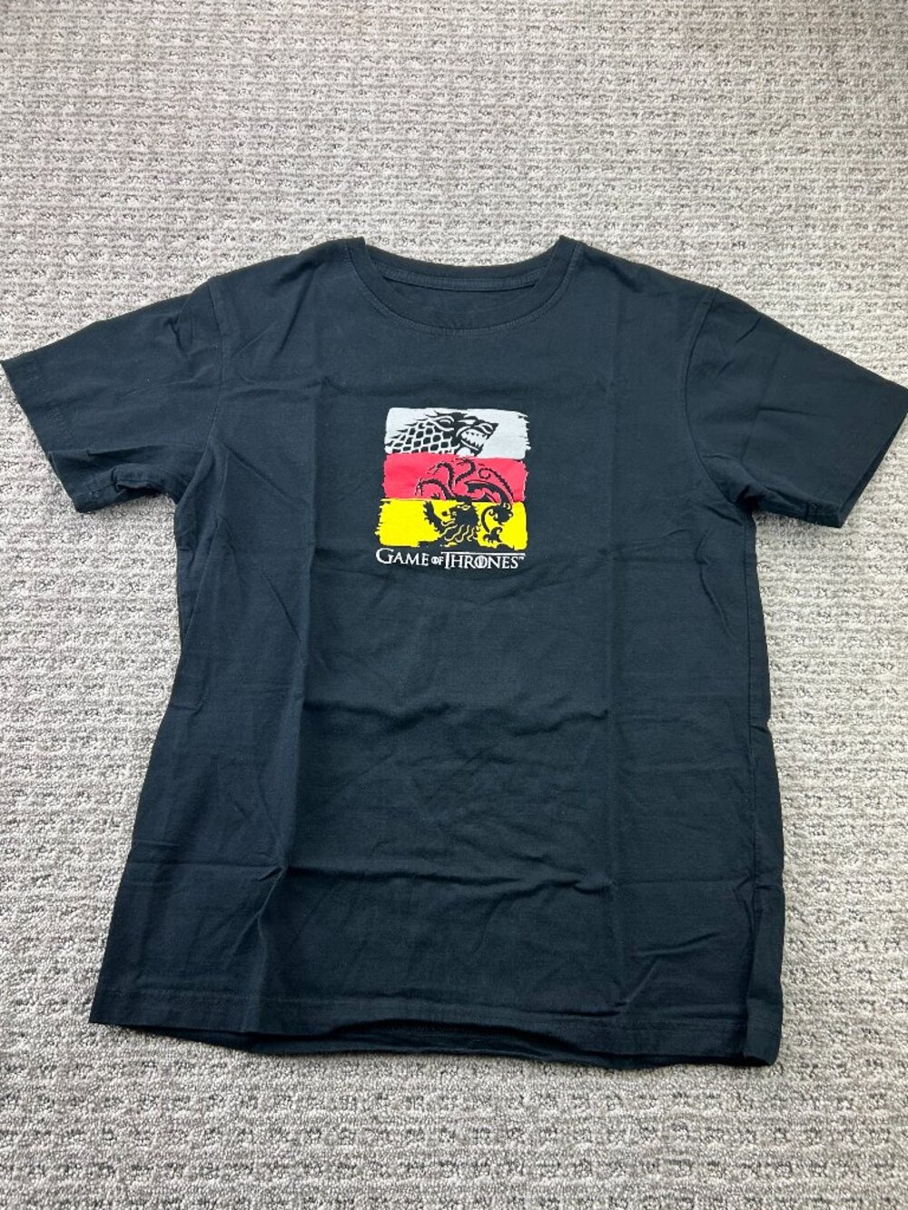 Game of Thrones T-Shirt Women Size Medium M Black Graphic Print Tee Streetwear